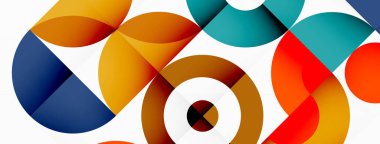 Temiz bir çember arka planı. Duvar kağıdı, pankart, arkaplan veya iniş için renkli şablon