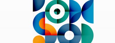 Temiz bir çember arka planı. Duvar kağıdı, pankart, arkaplan veya iniş için renkli şablon