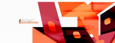 Yaratıcı geometrik duvar kağıdı. Soyut kurdele biçimi kompozisyonu. Duvar kağıdı, afiş, arkaplan veya iniş için tekno iş şablonu