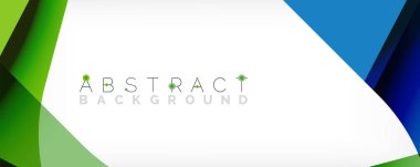 Asgari soyut arkaplan - beyaz üzerine gölge çizgileri ile örtüşen renk şekilleri. Duvar Kağıdı, Sancak, Arkaplan, İniş Sayfası için Vektör İllüstrasyonu