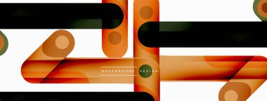 Renkli dinamik kompozisyon. Duvar kağıdı, afiş veya iniş için geometrik yaratıcı arkaplan