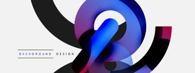 Soyut arkaplanı çember içine al. Duvar kağıdı afişi arkaplan kartı veya iniş sayfası için vektör illüstrasyonu