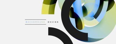 Soyut arkaplanı çember içine al. Duvar kağıdı afişi arkaplan kartı veya iniş sayfası için vektör illüstrasyonu