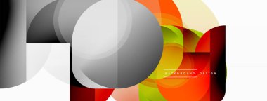 Yaratıcı geometrik duvar kağıdı. Asgari çember üçgen ve kare çizgi soyut arkaplan. Duvar kağıdı afişi veya iniş sayfası için vektör illüstrasyonu