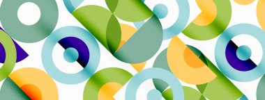 Temiz bir çember arka planı. Duvar kağıdı, pankart, arkaplan veya iniş için renkli şablon