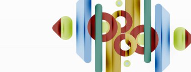 Yaratıcı geometrik duvar kağıdı. Asgari çizgiler ve daireler. Duvar kağıdı, afiş, arkaplan veya iniş için moda tekno iş şablonu