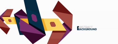 Yaratıcı geometrik duvar kağıdı. Soyut kurdele biçimi kompozisyonu. Duvar kağıdı, afiş, arkaplan veya iniş için tekno iş şablonu