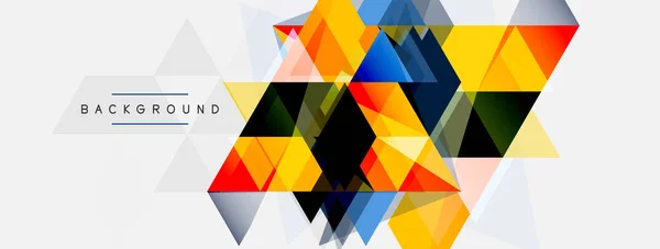 Мозаїчні Трикутники Геометричний Фон Техно Або Бізнес Концепція Візерунок Шпалер — стоковий вектор