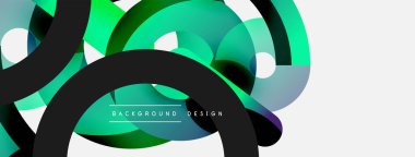 Soyut arkaplanı çember içine al. Duvar kağıdı afişi arkaplan kartı veya iniş sayfası için vektör illüstrasyonu