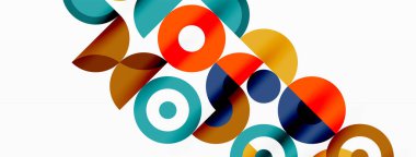 Temiz bir çember arka planı. Duvar kağıdı, pankart, arkaplan veya iniş için renkli şablon