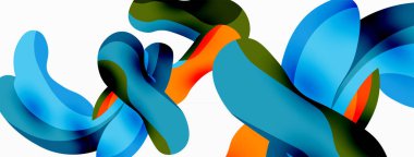 Yaratıcı geometrik duvar kağıdı. Sıçrama şekilleri kompozisyon arkaplanı. Duvar kağıdı, afiş, arkaplan veya iniş için tekno iş şablonu