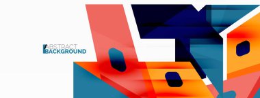 Yaratıcı geometrik duvar kağıdı. Soyut kurdele biçimi kompozisyonu. Duvar kağıdı, afiş, arkaplan veya iniş için tekno iş şablonu