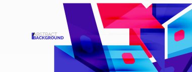 Yaratıcı geometrik duvar kağıdı. Soyut kurdele biçimi kompozisyonu. Duvar kağıdı, afiş, arkaplan veya iniş için tekno iş şablonu