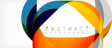 Üst üste binen dalgalarla soyut kare şekil, minimum geometrik arkaplan. Duvar Kağıdı, Sancak, Arkaplan, İniş Sayfası için Vektör İllüstrasyonu