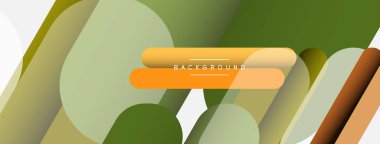 Soyut arkaplan. Yuvarlak şekiller, gri arkaplanda çizgiler. Duvar kağıdı afişi veya iniş sayfası için vektör illüstrasyonu