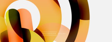 Soyut arkaplanı çember içine al. Duvar kağıdı afişi arkaplan kartı veya iniş sayfası için vektör illüstrasyonu