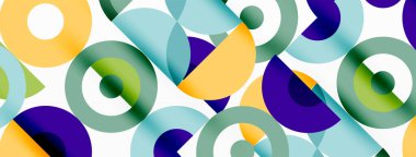 Temiz bir çember arka planı. Duvar kağıdı, pankart, arkaplan veya iniş için renkli şablon