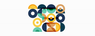 Temiz bir çember arka planı. Duvar kağıdı, pankart, arkaplan veya iniş için renkli şablon