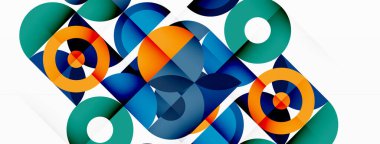 Temiz bir çember arka planı. Duvar kağıdı, pankart, arkaplan veya iniş için renkli şablon