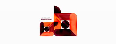 Yaratıcı geometrik duvar kağıdı. Asgari soyut arkaplan. Daire çizgileri, duvar kağıdı arkaplanı veya iniş sayfası için kompozisyon vektör illüstrasyonunu kareler