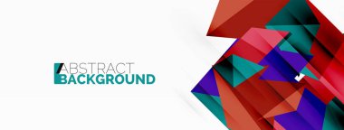 Soyut çizgi ve üçgen arkaplan. Yaratıcı geometrik soyut arkaplan. Duvar kağıdı, afiş, arkaplan veya iniş için iş şablonu