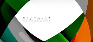 Color circle shapes, minimal geometric background. Trendy dynamic composition. Vector Illustration For Wallpaper, Banner, Background, Landing Page