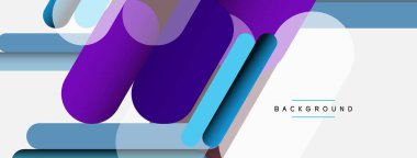 Soyut arkaplan. Yuvarlak şekiller, gri arkaplanda çizgiler. Duvar kağıdı afişi veya iniş sayfası için vektör illüstrasyonu