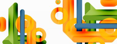 Yaratıcı geometrik duvar kağıdı. Küçük çizgiler ve çember arkaplanı