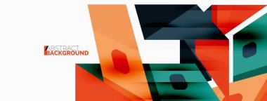 Yaratıcı geometrik duvar kağıdı. Soyut kurdele biçimi kompozisyonu. Duvar kağıdı, afiş, arkaplan veya iniş için tekno iş şablonu