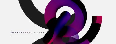 Soyut arkaplanı çember içine al. Duvar kağıdı afişi arkaplan kartı veya iniş sayfası için vektör illüstrasyonu