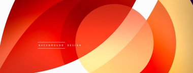 Renkli geometrik şekilli soyut arkaplan. Yuvarlak şekilli, daire ve çizgilerle çok güzel bir arka plan. Geometrik tasarım. Vektör illüstrasyonu