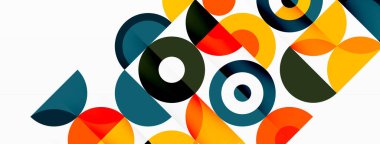 Temiz bir çember arka planı. Duvar kağıdı, pankart, arkaplan veya iniş için renkli şablon