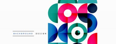 Temiz bir çember arka planı. Duvar kağıdı, pankart, arkaplan veya iniş için renkli şablon