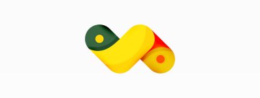 Yaratıcı geometrik duvar kağıdı. Yuvarlak ok şekli minimum geometrik arkaplan. Duvar kağıdı, afiş, arkaplan veya iniş için tekno iş şablonu