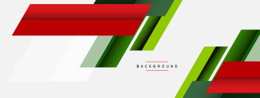 Vektör arkaplanı. Gölge efektli soyut örtüşen renk çizgileri tasarımı. Duvar kağıdı afişi için resim arkaplanı veya iniş sayfası