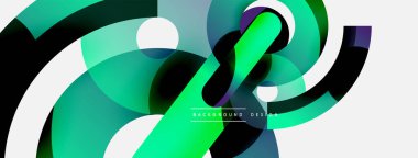 Soyut arkaplanı çember içine al. Duvar kağıdı afişi arkaplan kartı veya iniş sayfası için vektör illüstrasyonu