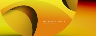 Yaratıcı geometrik duvar kağıdı. Asgari soyut arkaplan. Duvar kağıdı arkaplanı veya iniş sayfası için daire ve dalga kompozisyon vektör çizimi