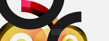 Soyut arkaplanı çember içine al. Duvar kağıdı afişi arkaplan kartı veya iniş sayfası için vektör illüstrasyonu