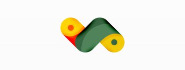Yaratıcı geometrik duvar kağıdı. Yuvarlak ok şekli minimum geometrik arkaplan. Duvar kağıdı, afiş, arkaplan veya iniş için tekno iş şablonu