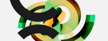 Soyut arkaplanı çember içine al. Duvar kağıdı afişi arkaplan kartı veya iniş sayfası için vektör illüstrasyonu