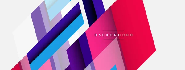 Background Geometric Diagonal Square Shapes Lines Abstract Composition Vector Illustration — Stock Vector