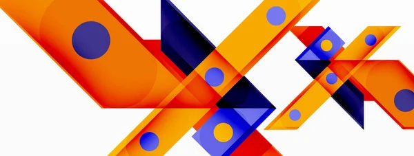 Fondo Abstracto Geométrico Líneas Rectas Brillantes Coloridas Composición Líneas Superpuestas — Vector de stock