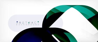 Üst üste binen dalgalarla soyut kare şekil, minimum geometrik arkaplan. Duvar Kağıdı, Sancak, Arkaplan, İniş Sayfası için Vektör İllüstrasyonu