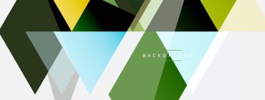 Mozaik üçgenler geometrik arkaplan. Tekno veya iş konsepti, duvar kağıdı, afiş, arkaplan, iniş sayfası deseni