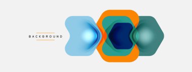 Beyaz arka planda renkli ok şekilleri. Minimum geometrik soyut arkaplan. Duvar kağıdı afişi veya iniş sayfası için vektör illüstrasyonu