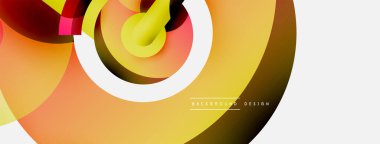 Soyut arkaplanı çember içine al. Duvar kağıdı afişi arkaplan kartı veya iniş sayfası için vektör illüstrasyonu