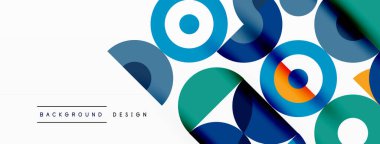 Temiz bir çember arka planı. Duvar kağıdı, pankart, arkaplan veya iniş için renkli şablon