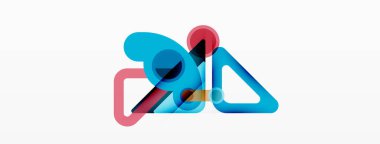 Geometrik ilkeller. Çizgiler, çemberler soyut arkaplan