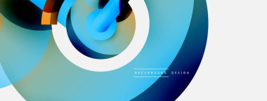 Soyut arkaplanı çember içine al. Duvar kağıdı afişi arkaplan kartı veya iniş sayfası için vektör illüstrasyonu