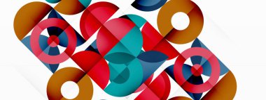 Temiz bir çember arka planı. Duvar kağıdı, pankart, arkaplan veya iniş için renkli şablon